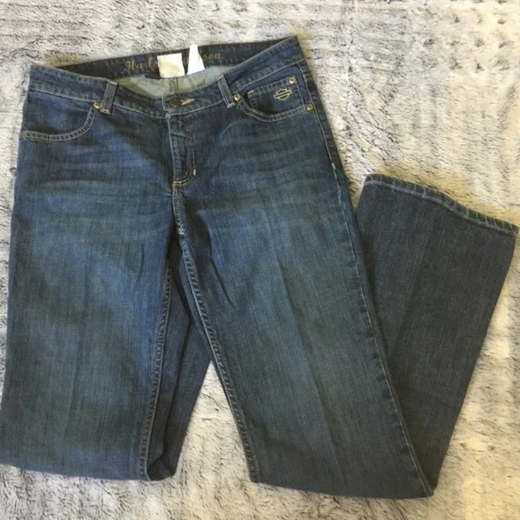 Harley-Davidson Bootcut Denim Jeans 8 - Picture 3 of 10